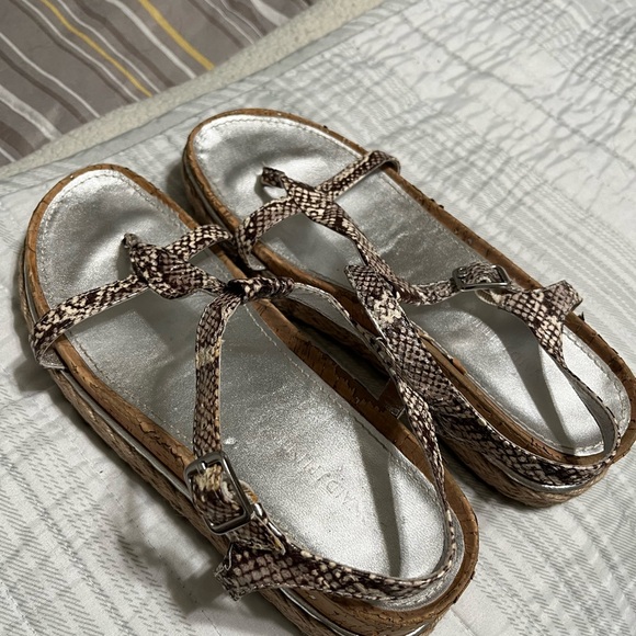 Donald J Pliner Cleo Snake Print Sandals - Picture 5 of 12
